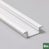 AL profil FKU14 J / S pre LED, bez plexi, 2m, biely AL profil FKU14 J / S pre LED, bez plexi, 2m, biely