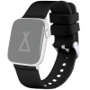 LAVVU Čierny silikónový remienok pre APPLE WATCH 42-44 mm LAVVU Čierny silikónový remienok pre APPLE WATCH 42-44 mm