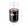 UFI Olejový filter 23.477.00 UFI Olejový filter 23.477.00