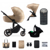 KINDERKRAFT SELECT Kočík kombinovaný 3v1 Prime 2 Sandrose Beige, Premium + Fusak Jibot Charcoal Grey KINDERKRAFT SELECT Kočík kombinovaný 3v1 Prime 2 Sandrose Beige, Premium + Fusak Jibot Charcoal Grey