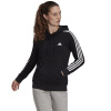 Adidas 3 Stripes FL Full-Zip Hoodie W GM5567 (110848) RED/BLACK XS Adidas 3 Stripes FL Full-Zip Hoodie W GM5567 (110848) RED/BLACK XS