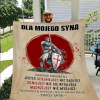 Prikrývka na posteľ - Migunica Mignica Mignica 200 x 150 cm odtiene hnedej, odtiene červenej (Otcovu prikrývku pre môjho syna - si moja pýcha) Prikrývka na posteľ - Migunica Mignica Mignica 200 x 150 cm odtiene hnedej, odtiene červenej (Otcovu prikrývku pre môjho syna - si moja pýcha)