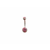 Oceľový piercing banán s kryštálmi mix farieb 1,6 x 10mm Veľkosť: Růžová 1,6 x 10mm Oceľový piercing banán s kryštálmi mix farieb 1,6 x 10mm Veľkosť: Růžová 1,6 x 10mm