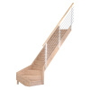 StarWood Schody Mykonos Pro dubové pravé 80cm uzavreté dizajn.nerez.zábradlie StarWood Schody Mykonos Pro dubové pravé 80cm uzavreté dizajn.nerez.zábradlie