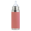 Pura TERMO nerezová dojčenská fľaša 260ml Rose Pura TERMO nerezová dojčenská fľaša 260ml Rose