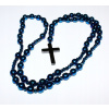 Ruženec/náhrdelník na krk 70 cm hematit MODRÝ Ruženec/náhrdelník na krk 70 cm hematit MODRÝ