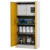 Skriňa na chem. Tough, CS 95-195_SB, korpus svetlosivý (RAL 7035), dvere bezpečnostné žlté (RAL 1004 Skriňa na chem. Tough, CS 95-195_SB, korpus svetlosivý (RAL 7035), dvere bezpečnostné žlté (RAL 1004