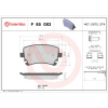 BREMBO Sada brzdových platničiek kotúčovej brzdy BREMBO P 85 083 BREMBO Sada brzdových platničiek kotúčovej brzdy BREMBO P 85 083
