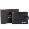 Čierna kožená peňaženka so zapínaním Pierre Cardin L6058806a Čierna kožená peňaženka so zapínaním Pierre Cardin L6058806a