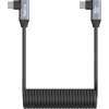 SmallRig 4793 USB-C špirálový dátový kábel (angled - angled) SmallRig 4793 USB-C špirálový dátový kábel (angled - angled)