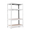 Policový regál Trestles RH 1200x800x600, nosnosť 1400 kg, 4 police Farba: pozink, Typ police: drevená MDF 5,4 mm Policový regál Trestles RH 1200x800x600, nosnosť 1400 kg, 4 police Farba: pozink, Typ police: drevená MDF 5,4 mm
