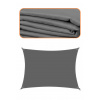 Springos SN0058 SLNEČNÁ PLACHTA 4 X 3 M TMAVO SIVÁ Springos SN0058 SLNEČNÁ PLACHTA 4 X 3 M TMAVO SIVÁ