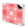 Dekoračný magnet na radiátor Červená krajka 80x60 cm Dekoračný magnet na radiátor Červená krajka 80x60 cm