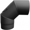 DARCO Dymovod koleno pevné 150/90 s revíznym otvorom, oceľ čierna balené DARCO Dymovod koleno pevné 150/90 s revíznym otvorom, oceľ čierna balené