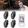 Bezdrôtová LED Stroboskopická Lampa, Silná, 8 farieb, USB 4 kusy S Diaľkovým Ovládaním Bezdrôtová LED Stroboskopická Lampa, Silná, 8 farieb, USB 4 kusy S Diaľkovým Ovládaním