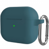AppleKing silikónový ochranný obal s karabínou pre AirPods 3 - petrolejový - možnosť vrátiť tovar ZADARMO do 30tich dní AppleKing silikónový ochranný obal s karabínou pre AirPods 3 - petrolejový - možnosť vrátiť tovar ZADARMO do 30tich dní