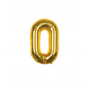 Fóliový balónik - číslo 0 zlaté Fóliový balónik - číslo 0 zlaté