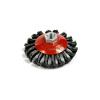 Kefa Strend Pro TCB-504 100 mm, okružná, misková, vrkočová, M14x2, drôt 0.3 mm Kefa Strend Pro TCB-504 100 mm, okružná, misková, vrkočová, M14x2, drôt 0.3 mm