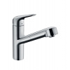 Hansgrohe Dřezová baterie Focus M42 s vytahovací sprškou chrom 71814000 Hansgrohe Dřezová baterie Focus M42 s vytahovací sprškou chrom 71814000