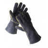 SANDPIPER čierna rukavice celokože - 11