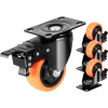 Vevor Sada 4 otočných koliesok 7.6 cm na platni, zámok a/b, 113.4 kg/ks PBJLCSJAZ4J27UKMWV0 Vevor Sada 4 otočných koliesok 7.6 cm na platni, zámok a/b, 113.4 kg/ks PBJLCSJAZ4J27UKMWV0