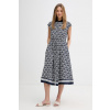 Tommy Hilfiger košeľové šaty s hodvábom SUMMER WW0WW49551 tmavomodrá XS Tommy Hilfiger košeľové šaty s hodvábom SUMMER WW0WW49551 tmavomodrá XS