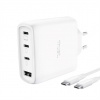 TRUST GaN Nabíječka MAXO 65W, 3xUSB-C,1xUSB-A, bílá 26068 TRUST GaN Nabíječka MAXO 65W, 3xUSB-C,1xUSB-A, bílá 26068