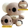 LEAN TOYS Plyšová hračka medvedík koala sivá 23 cm LEAN TOYS Plyšová hračka medvedík koala sivá 23 cm