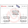 BREMBO Sada brzdových platničiek kotúčovej brzdy BREMBO P 30 008 BREMBO Sada brzdových platničiek kotúčovej brzdy BREMBO P 30 008