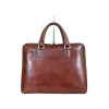 Dámska kožená aktovka Camilla hnedá s popruhom cez rameno a vreckom na A4 Dámska kožená aktovka Camilla hnedá s popruhom cez rameno a vreckom na A4