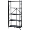 Regál Racks RAW5T, kovový, 5 police, 1630x720x340 mm, max. 50 kg/polica, prenosný, na kolieskach Regál Racks RAW5T, kovový, 5 police, 1630x720x340 mm, max. 50 kg/polica, prenosný, na kolieskach