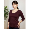 Jožánek Tričko na dojčenie Katarína, 3/4 rukáv, bordo M/L Jožánek Tričko na dojčenie Katarína, 3/4 rukáv, bordo M/L