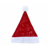 Mikulášska čiapka s lesklými červenými flitrami, 30 x 42 cm Mikulášska čiapka s lesklými červenými flitrami, 30 x 42 cm