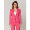 Moderné dámske sako ružovej farby s hladkým vzorom 15153 Moderné dámske sako ružovej farby s hladkým vzorom 15153