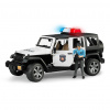 Bruder Jeep Wrangler Rubicon Polícia - poškodený obal Bruder Jeep Wrangler Rubicon Polícia - poškodený obal