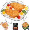 VLOŽKA ROŠT POSCHODIE DO AIR FRYER FRITÉZY BEZ TUKU gril 21cm VLOŽKA ROŠT POSCHODIE DO AIR FRYER FRITÉZY BEZ TUKU gril 21cm