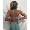 BeChick Mentolová podprsenka Tattoo Mesh Racerback BeChick ❤ - M/L BeChick Mentolová podprsenka Tattoo Mesh Racerback BeChick ❤ - M/L