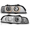 BMW E39 95-03 - predné chrom svetlá s ANGEL EYES BMW E39 95-03 - predné chrom svetlá s ANGEL EYES