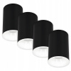 4x Stropné svietidlo prisadené HALOGÉNOVÉ GU10 Čierne biele LED SPOT LAMPA 4x Stropné svietidlo prisadené HALOGÉNOVÉ GU10 Čierne biele LED SPOT LAMPA