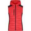 DAIBER JN 1327 / Dámska strečová fleecová vesta - red/black S DAIBER JN 1327 / Dámska strečová fleecová vesta - red/black S