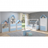 Detská izba + detská posteľ - modrá Detská izba + detská posteľ - modrá