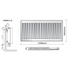 PURMO Radiátor C11 500/1000 (PURMO C11 500/1000) PURMO Radiátor C11 500/1000 (PURMO C11 500/1000)