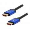 HDMI M Video kábel - HDMI M, HDMI 2.1 - Ultra vysoká rýchlosť, 2M, zlaté konektory, hliníkové púzdro, modrá, logo 8k @ 60Hz, 48 GB HDMI M Video kábel - HDMI M, HDMI 2.1 - Ultra vysoká rýchlosť, 2M, zlaté konektory, hliníkové púzdro, modrá, logo 8k @ 60Hz, 48 GB