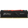 Kingston FURY Beast DDR4 16GB/3200MHz/ CL16/1x16GB/RGB/Black KF432C16BB2A/16 Kingston FURY Beast DDR4 16GB/3200MHz/ CL16/1x16GB/RGB/Black KF432C16BB2A/16