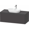 DURAVIT Ketho 2 závesná skrinka pod umývadlo na dosku, 1 zásuvka, 1200 x 550 x 459 mm, grafit super matná, K24887080800000 DURAVIT Ketho 2 závesná skrinka pod umývadlo na dosku, 1 zásuvka, 1200 x 550 x 459 mm, grafit super matná, K24887080800000