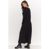 Numinou Klasické šaty M915 - asymetrický strih Čierna L/XL Numinou Klasické šaty M915 - asymetrický strih Čierna L/XL