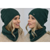 Fashionweek Exkluzívny alpakovy set čiapka a šál, pletený tunel Zizi-AL2 Farba: Zelená, Veľkosť: Universal Fashionweek Exkluzívny alpakovy set čiapka a šál, pletený tunel Zizi-AL2 Farba: Zelená, Veľkosť: Universal