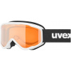 Detské lyžiarske okuliare Uvex Speedy Nova - biela/laserová zlatá (S2) uni Detské lyžiarske okuliare Uvex Speedy Nova - biela/laserová zlatá (S2) uni