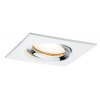PAULMANN Zápustné svítidlo LED Nova IP65 hranaté 7W GU10 bílá / chrom 1ks výklopné 92904 PAULMANN Zápustné svítidlo LED Nova IP65 hranaté 7W GU10 bílá / chrom 1ks výklopné 92904