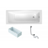 Swiss aqua technologies Obdélníková vana SAT Feel 150x70 cm smaltovaná ocel levá i pravá SATBVFEEL1501 Swiss aqua technologies Obdélníková vana SAT Feel 150x70 cm smaltovaná ocel levá i pravá SATBVFEEL1501